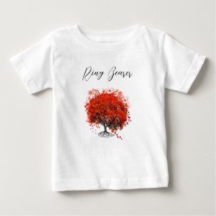 Baby Red Tree Wedding T-Shirts Romper