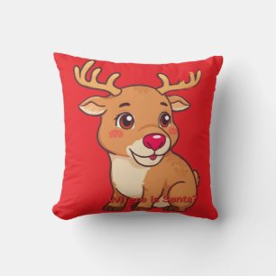 Baby reindeer cushion