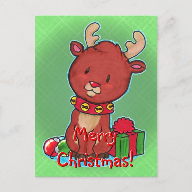 Baby Reindeer Postcard (Front)