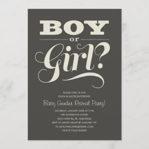 Baby Reveal Party Invitations