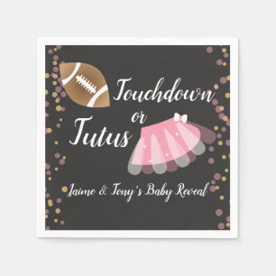 Baby Reveal Tutus or Touchdown Napkin