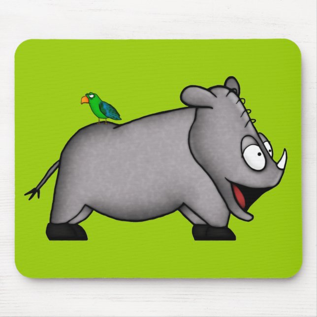 Baby Rhino Mouse Mat (Front)