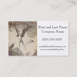 Baby Riding Sparrow, Andersen’s Fairy Tales Business Card