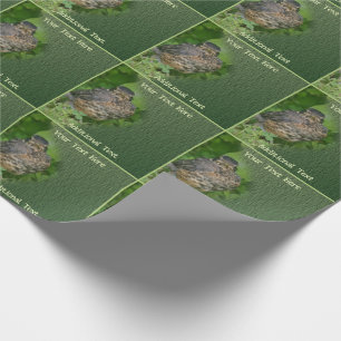 Baby Robin Fledgling Bird Nature Personalised Wrapping Paper