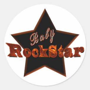 Baby RockStar Classic Round Sticker