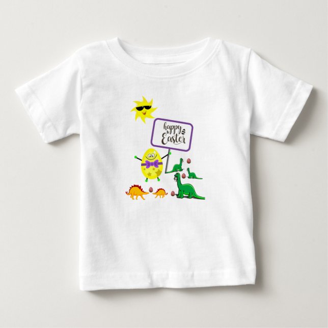 Baby Romper Dinosaur T-Shirt (Front)
