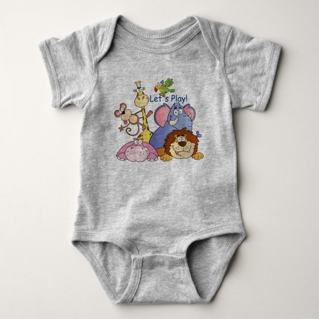 Baby Romper--Let's Play! Bodysuit (Front)