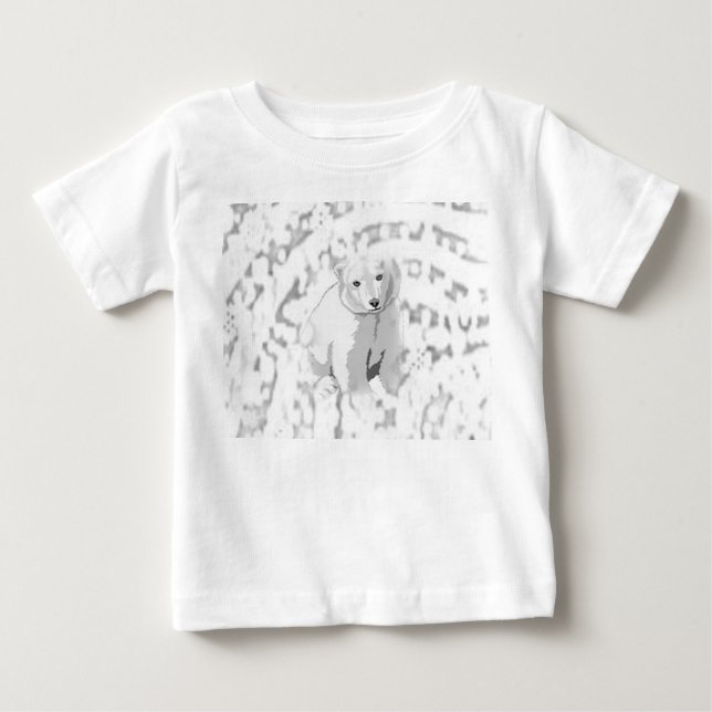Baby Romper Polar Bear T-Shirt (Front)