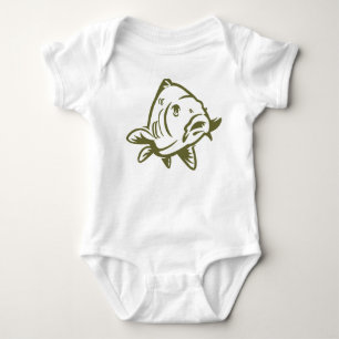 Baby romper with carp bodysuit