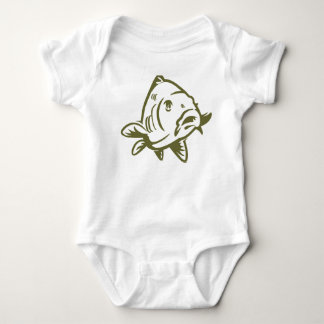 Baby romper with carp bodysuit