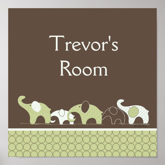 Baby Room Elephant Poster (Front)
