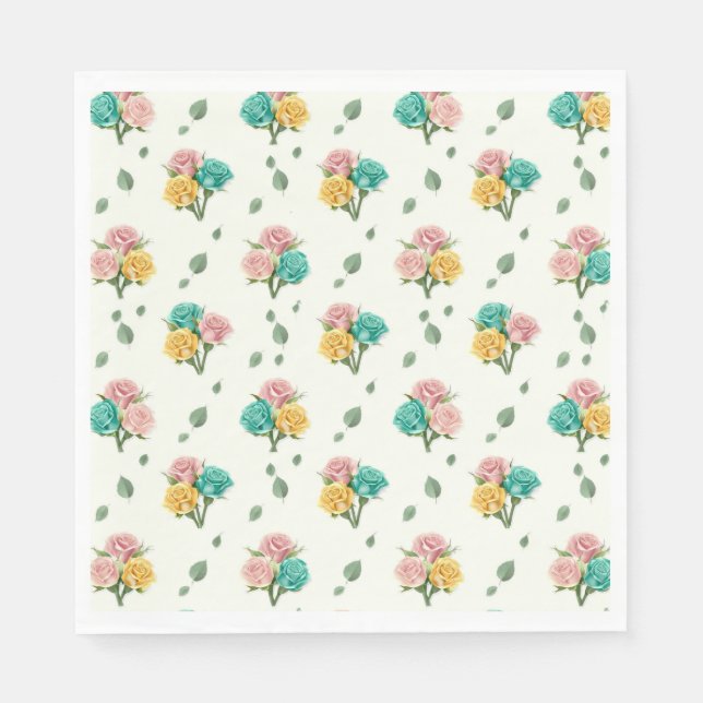 Baby Rose Tips  Napkin (Front)