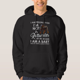 Baby Rottweiler Mum Cute For Rottweiler Lovers Hoodie
