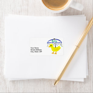Baby Rubber Ducky Address Labels