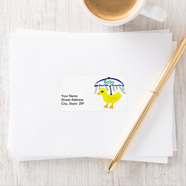 Baby Rubber Ducky Address Labels (Insitu)
