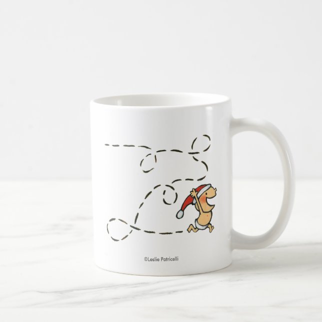 Baby Running On Christmas Morning Coffee Mug (Right)