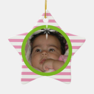 Baby’s 1st Christmas Custom Ceramic Star Ornament