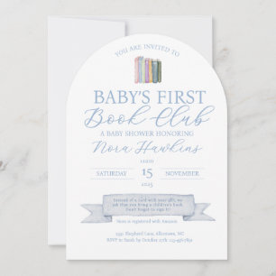 Baby’s First Book Club Baby Shower Invitation