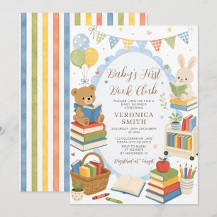 Baby’s First Book Club Storybook Baby Shower Invitation