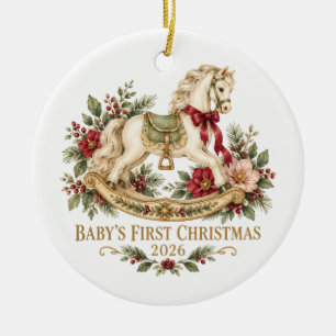Baby’s First Christmas 2026 Ceramic Ornament