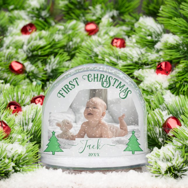  Baby’s First Christmas – 2 Photo Car-Shaped  Snowglobe (Christmas)