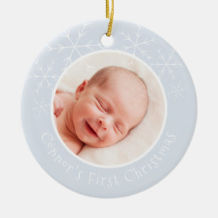 Baby’s First Christmas Ceramic Ornament Snowflak