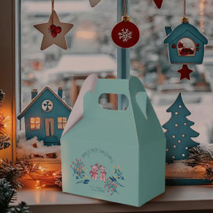 Baby’s First Christmas cute Pig and Bear Favour Box