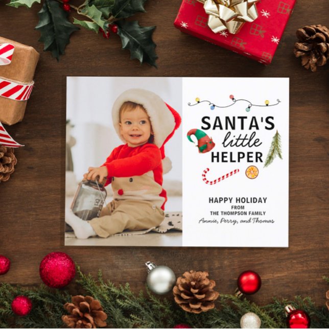 Baby’s First Christmas Modern Cute Postcard (Creator Uploaded)