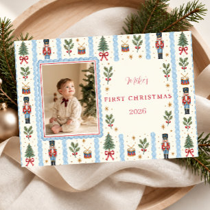 Baby’s First Christmas Nutcracker Photo Holiday Card