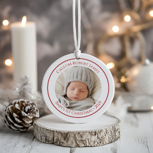 Baby’s First Christmas Ornament 2025 with Photo