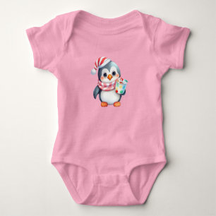 Baby’s First Christmas Penguin Outfit – Cute Baby Bodysuit