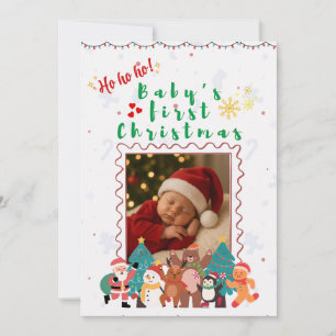 Baby’s First Christmas Personalised  Invitation