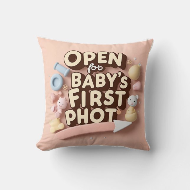 Baby’s First Photo Tab: Arrow-Powered Memory Cushion (Front)