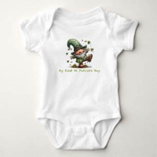 Baby’s First St. Patrick’s Day Dancing Leprechaun Baby Bodysuit