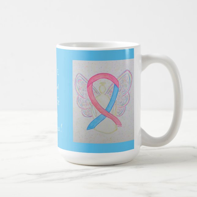 Baby Safe Haven Awareness Ribbon Angel Custom Mug (Right)