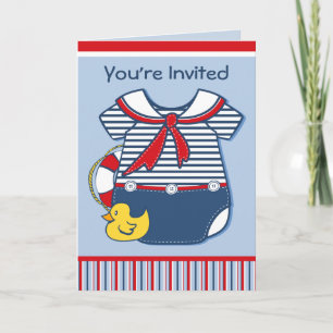 Baby Sailor Suit A Invitation