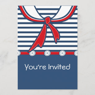 Baby Sailor Suit B Invitation