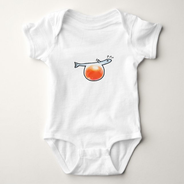 baby salmon bodysuit (Front)