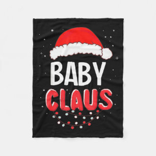 Baby Santa Claus Christmas Matching Costume  Fleece Blanket