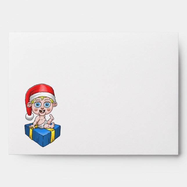 Baby Santa Claus Envelope (Front)