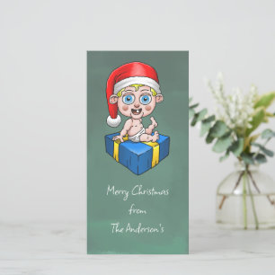 Baby Santa Claus Holiday Card