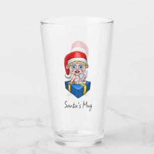 Baby Santa Claus Mug Glass