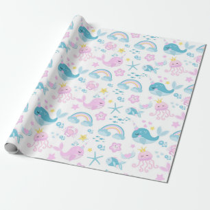 Baby Sea Creatures Wrapping Paper