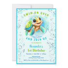 Baby Sea Turtle Boy Custom Age First Birthday 