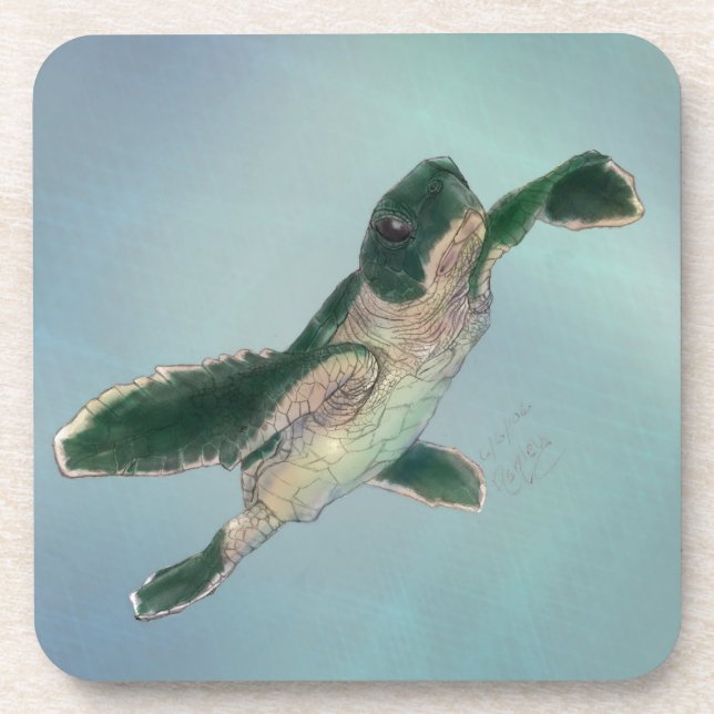 Baby Sea Turtle Coaster (Front)