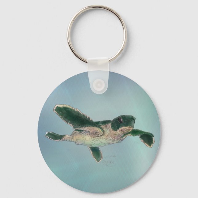 Baby Sea Turtle Key Ring (Front)