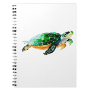 Baby Sea Turtle Moving Toward the Sea Notebook