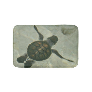 Baby Sea Turtle Swimming Out To Sea Bath Mat