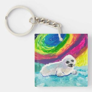 Baby Seal "Art by Kids" Key Ring