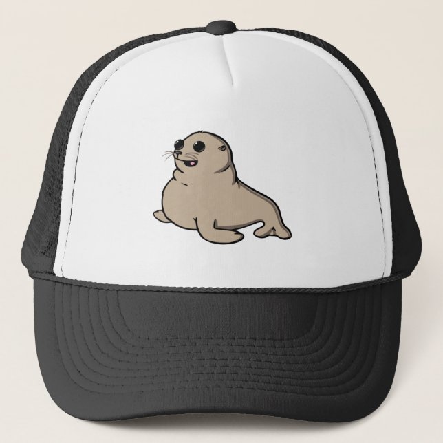 Baby seal trucker hat (Front)